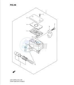 GSX1250 FA drawing FRONT MASTER CYLINDER