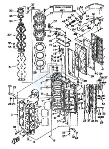 L150A drawing CYLINDER--CRANKCASE