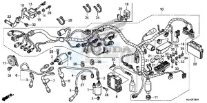 VT750C2SD UK - (E) drawing WIRE HARNESS (VT750CS/C2S)