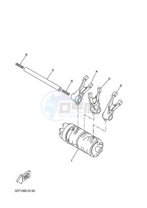 MT-125 ABS MT125-A (BR37) drawing SHIFT CAM & FORK