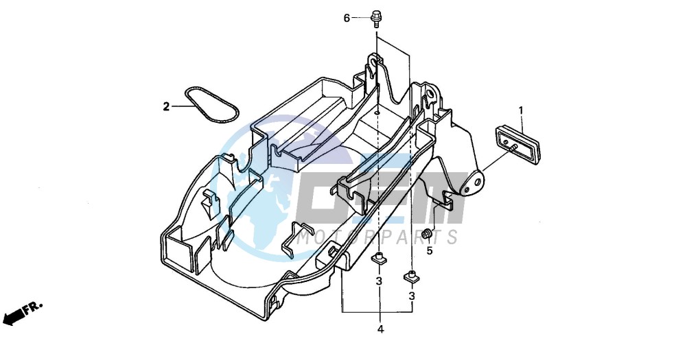 REAR FENDER (CB600F2/F22)