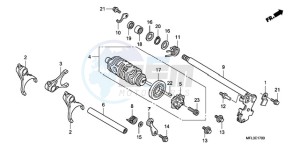 CBR1000RR9 UK - (E / MKH MME TRI) drawing GEARSHIFT DRUM