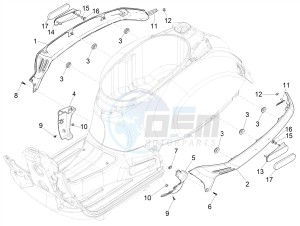 GTS 300 SUPER HPE 4T 4V IE ABS E4 (NAFTA) drawing Side cover - Spoiler