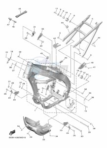 WR450F (BDB4) drawing FRAME