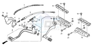 TRX500FE drawing PEDAL/STEP