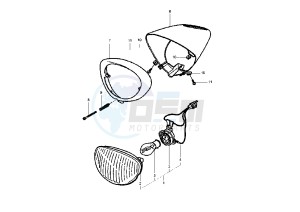 YH WHY 50 drawing HEADLIGHT