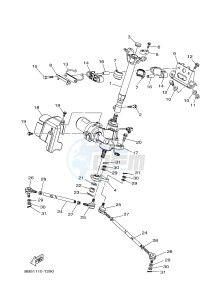 YFM450FWBD YFM45KPXJ KODIAK 450 EPS (BB53) drawing STEERING