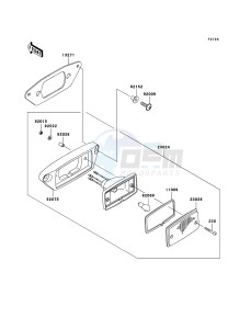 KVF360 KVF360B6F EU drawing Taillight(s)