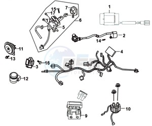 X'PRO 50 25KMH (L8) NL EURO4 drawing WIRE HARNESS