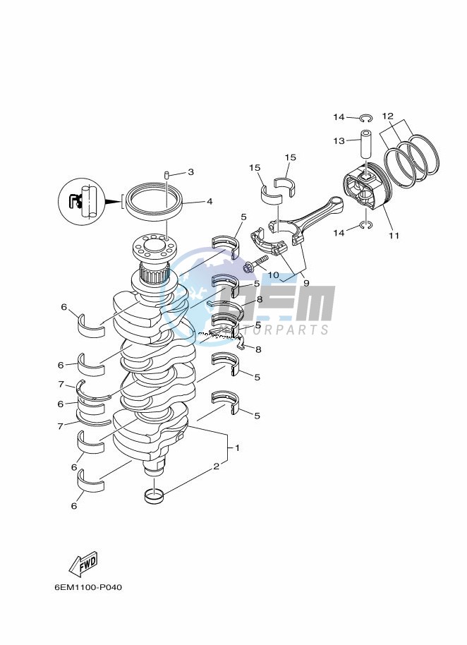 CRANKSHAFT--PISTON