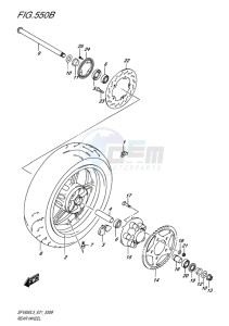 SFV 650 ABS GLADIUS EU drawing REAR WHEEL