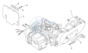 Scarabeo 50 2t (eng. Minarelli) drawing Engine