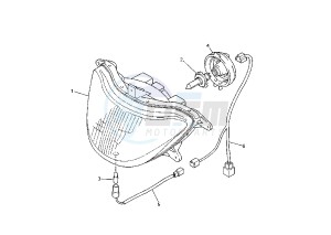 YZF R THUNDER CAT 600 drawing HEADLIGHT