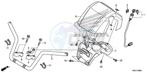 TRX420FA1H TRX420 ED drawing HANDLE PIPE