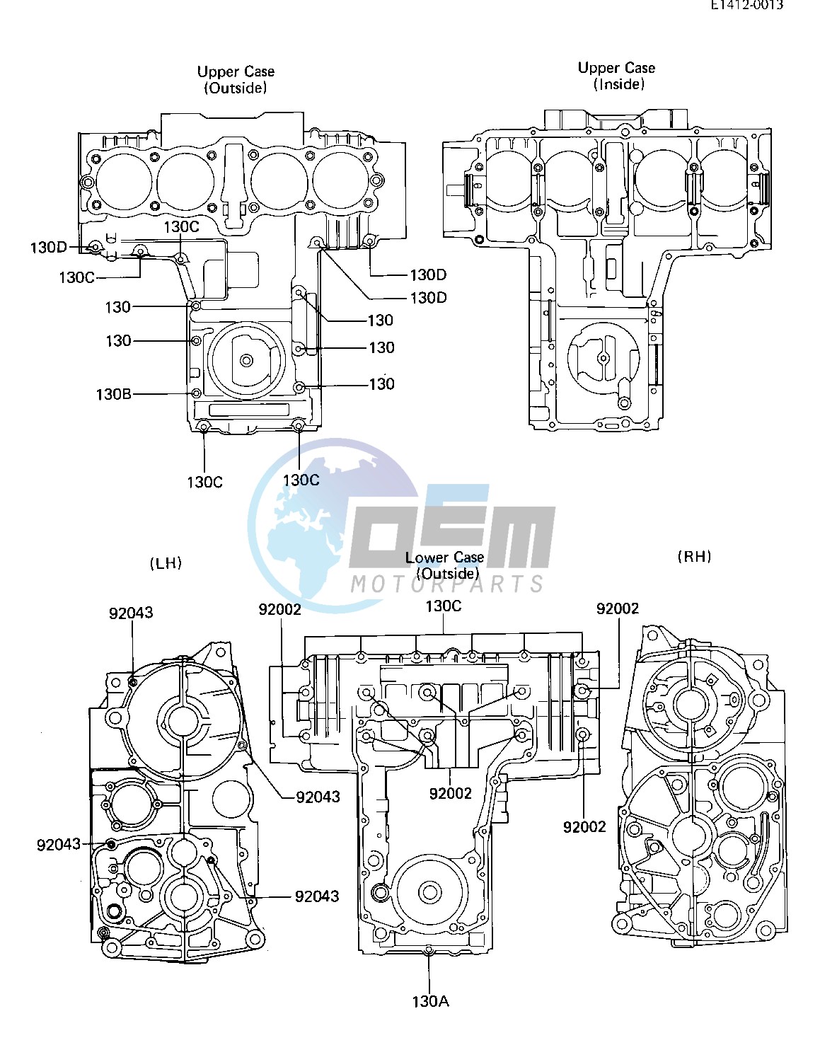 CRANKCASE BOLT & STUD PATTERN