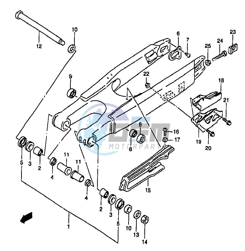 REAR SWINGING ARM (MODEL Y)