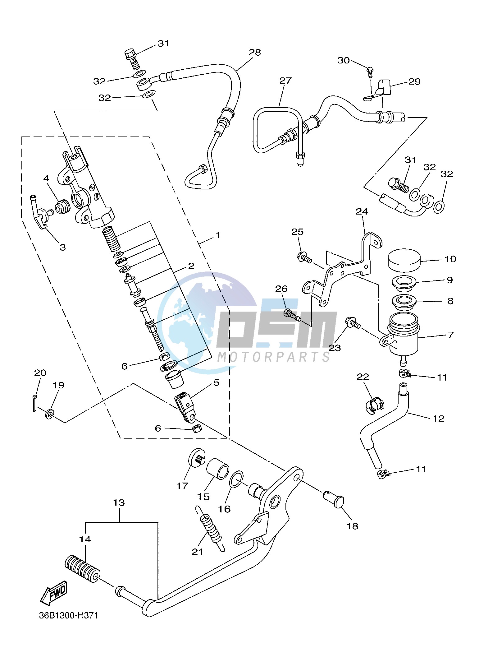 REAR MASTER CYLINDER