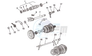 Bellagio 940 drawing Gear box selector