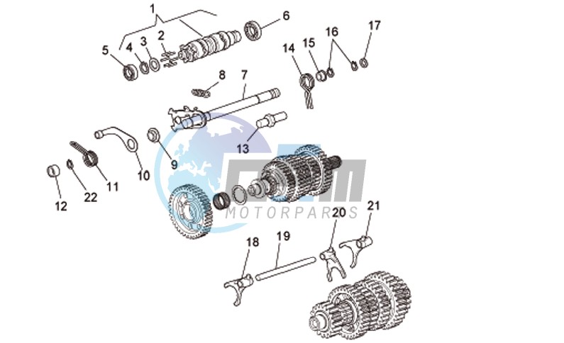 Gear box selector