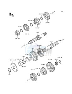 KX 250 J [KX250] (J2) [KX250] drawing TRANSMISSION