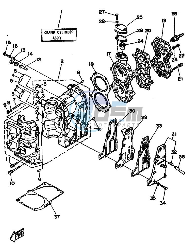 CYLINDER--CRANKCASE