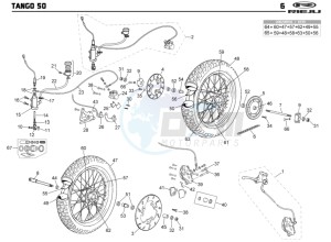 TANGO-50-ORANGE drawing WHEEL - BRAKES