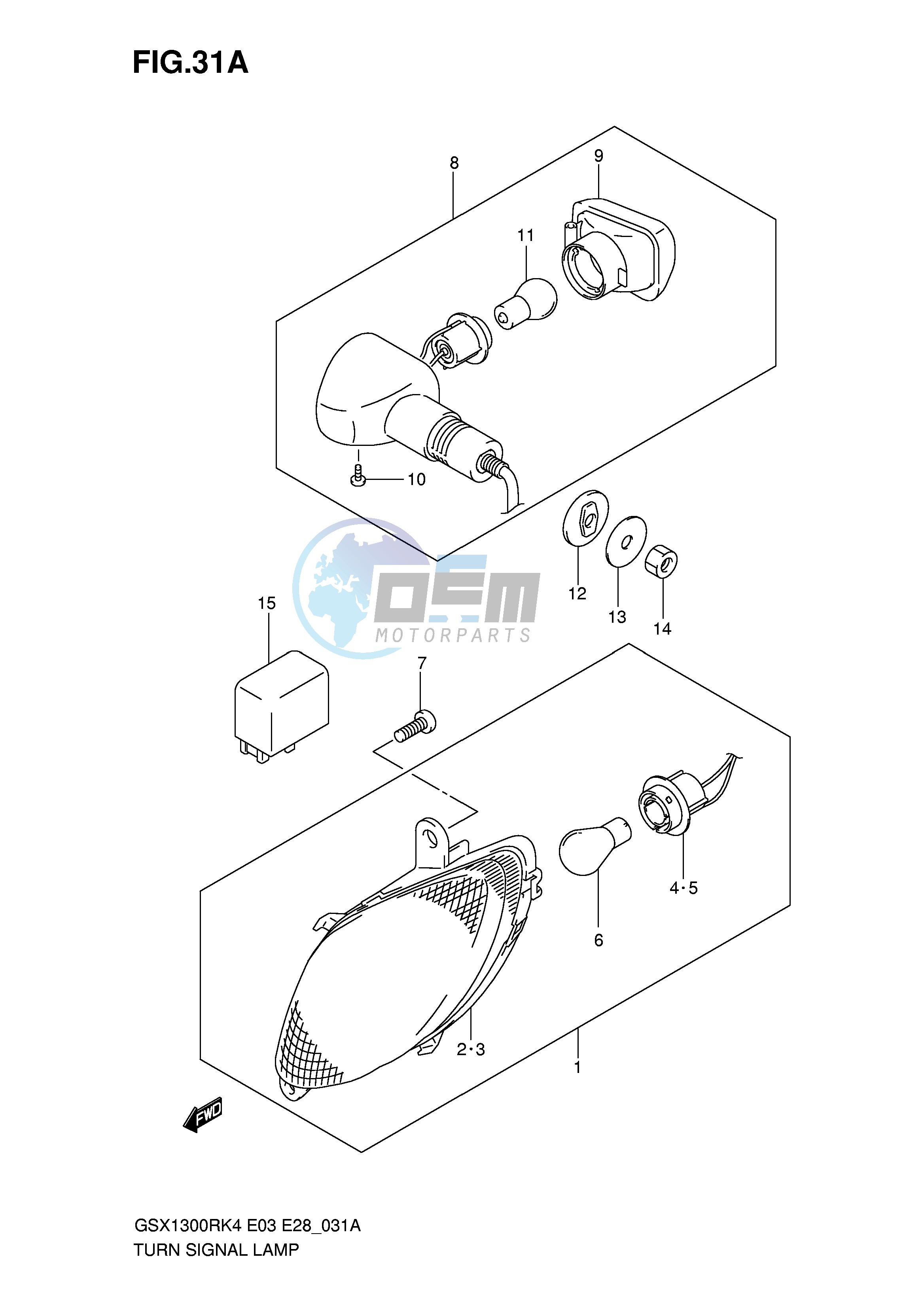 TURNSIGNAL LAMP (MODEL K5 K6 K7)