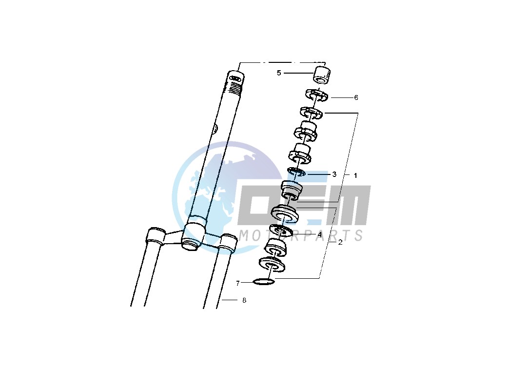 Steering bearing ball tracks