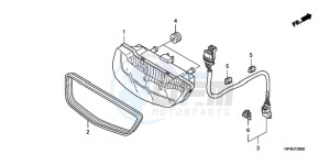 TRX420FMA Europe Direct - (ED / 4WD) drawing TAILLIGHT