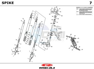 SPIKE-50-RED drawing SUSPENSION