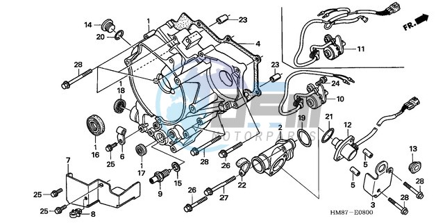 REAR CRANKCASE COVER