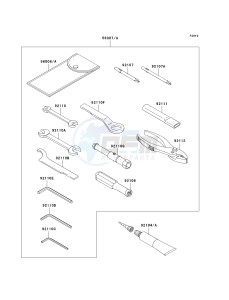 EX250 J [NINJA 250R] (J8F-J9FA) J9F drawing OWNERS TOOLS