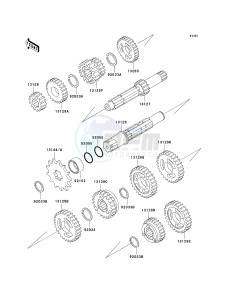 KX 65 A [KX65 MONSTER ENERGY] (A6F - A9FA) A9FA drawing TRANSMISSION