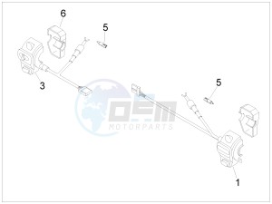 LXV 50 4T 2V 25 Kmh B-NL drawing Selectors - Switches - Buttons