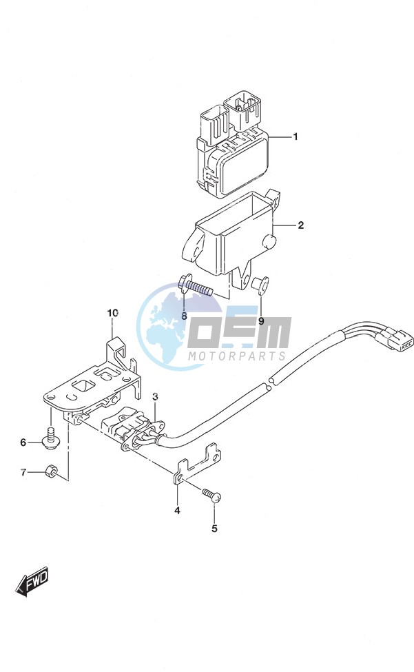 PTT Switch Tiller Handle w/Power Tilt