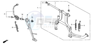 CB1300 CB1300SUPER FOUR drawing STAND