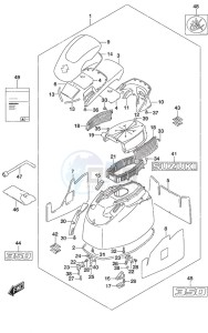 DF 350A drawing Engine Cover