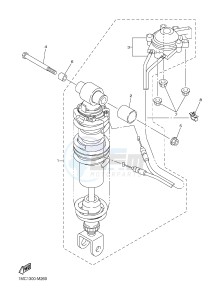 FJR1300A FJR1300-A FJR1300A ABS (B881) drawing REAR SUSPENSION