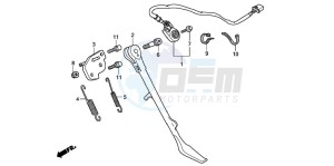 VT750C2 VT750C2 drawing SIDE STAND