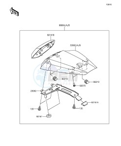 NINJA ZX-10R ABS ZX1000SGFB XX (EU ME A(FRICA) drawing Accessory(Single Seat Cover)