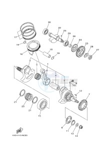 YXM700E YXM70VPHG VIKING EPS HUNTER (B427) drawing CRANKSHAFT & PISTON