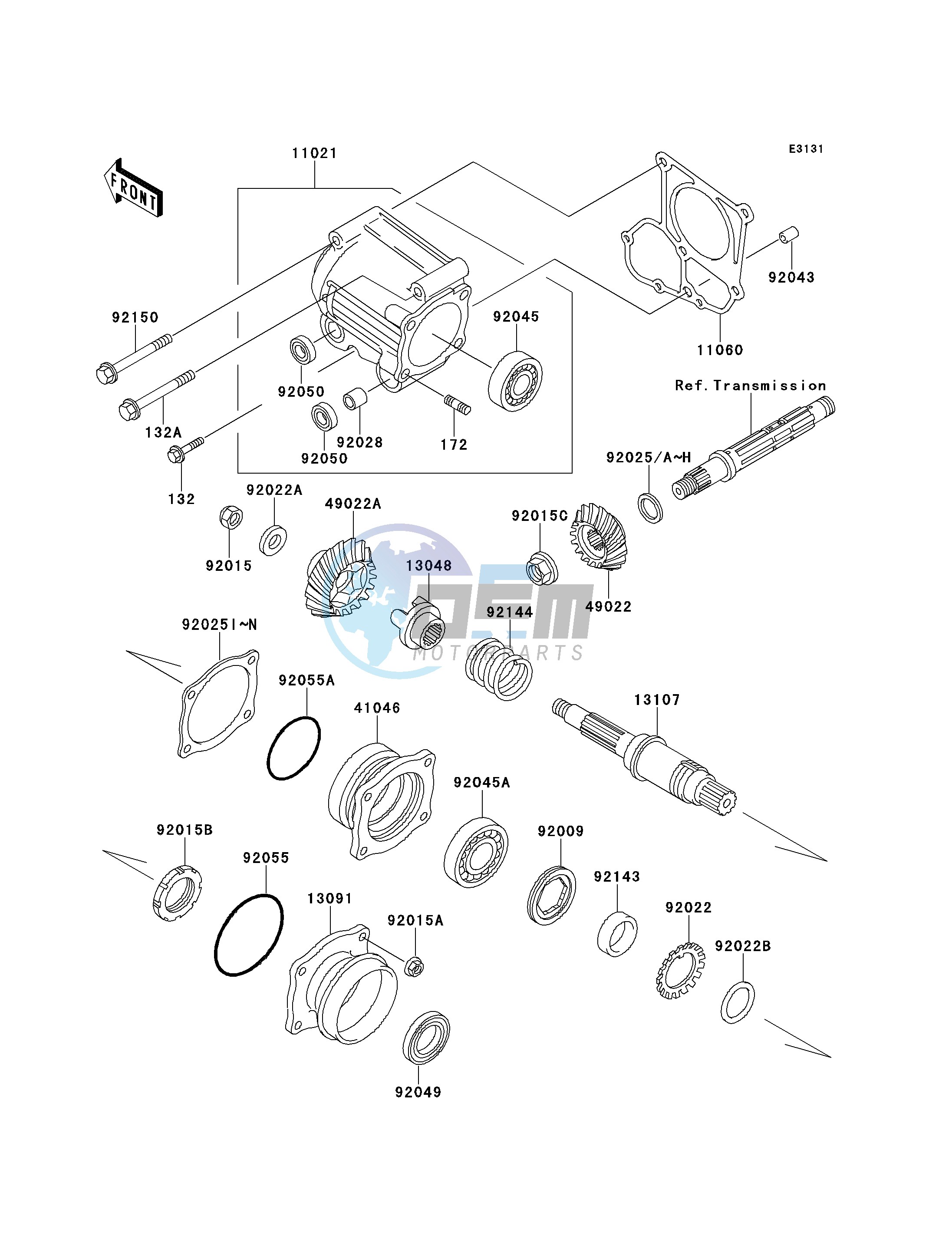 FRONT BEVEL GEAR