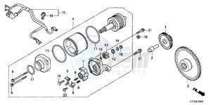 SH125RB drawing STARTING MOTOR