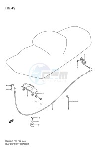 AN400 (E3-E28) Burgman drawing SEAT SUPPORT BRACKET