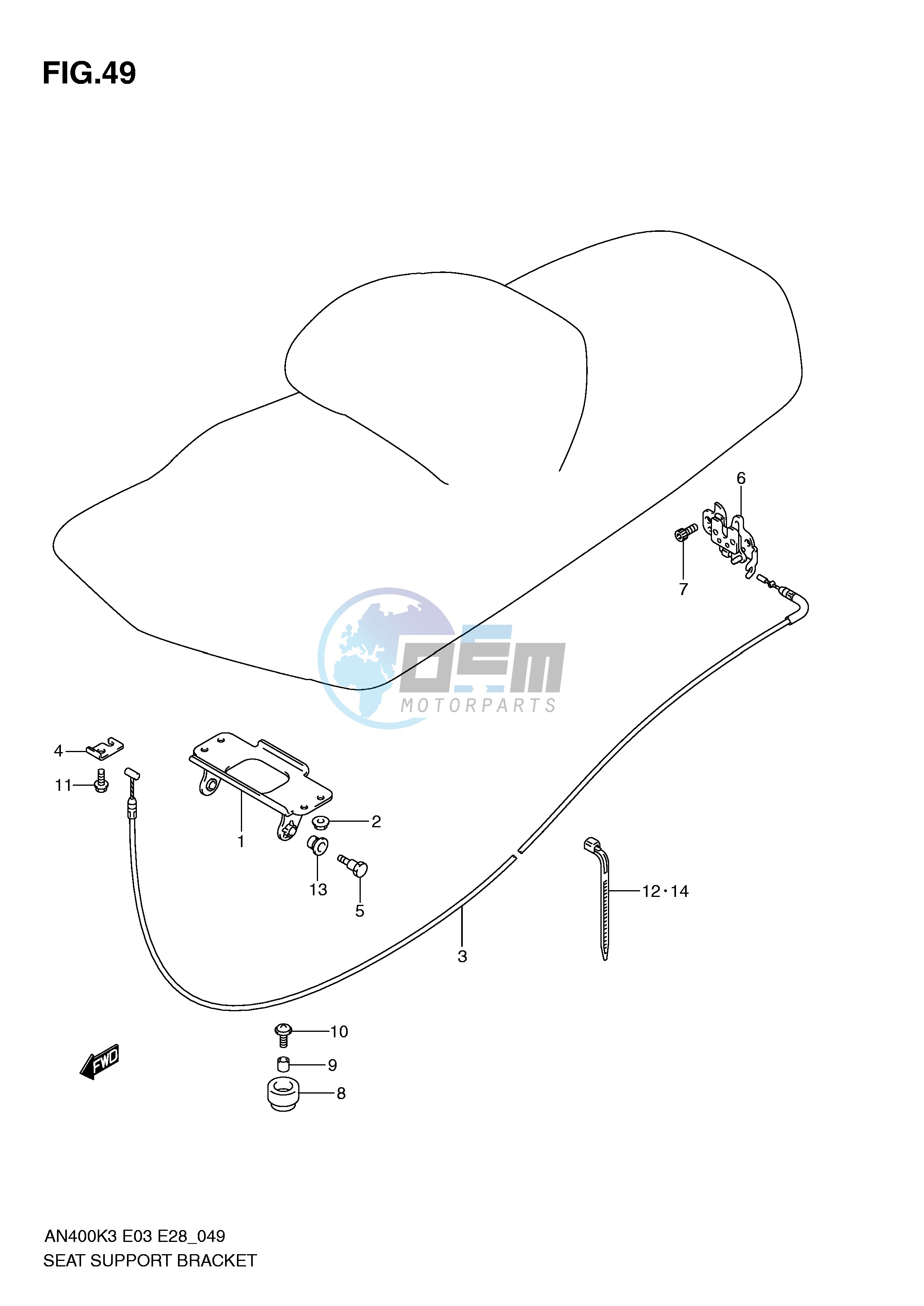 SEAT SUPPORT BRACKET