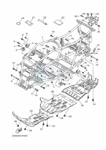 YFM700FWB KODIAK 700 (B6KN) drawing FRAME