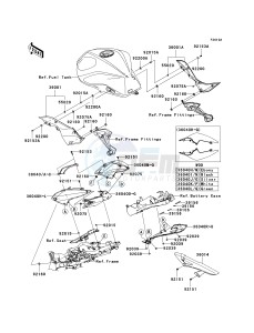 ZR 1000 B [Z1000 EUROPEAN] (B7F-B9F) 0B9F drawing SIDE COVERS_CHAIN COVER-- B8F_B9F- -