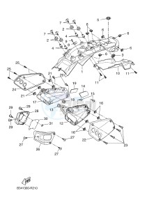 MTM690-U MTM-690-U XSR700 (B348 B348 B348) drawing SIDE COVER