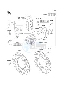 VN 1700 C [VULVAN 1700 NOMAD] (9FA) C9FA drawing FRONT BRAKE