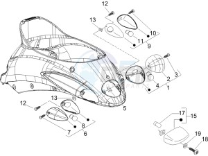 Liberty 125 4T PTT E3 (E) (EMEA) drawing Rear headlamps - Turn signal lamps